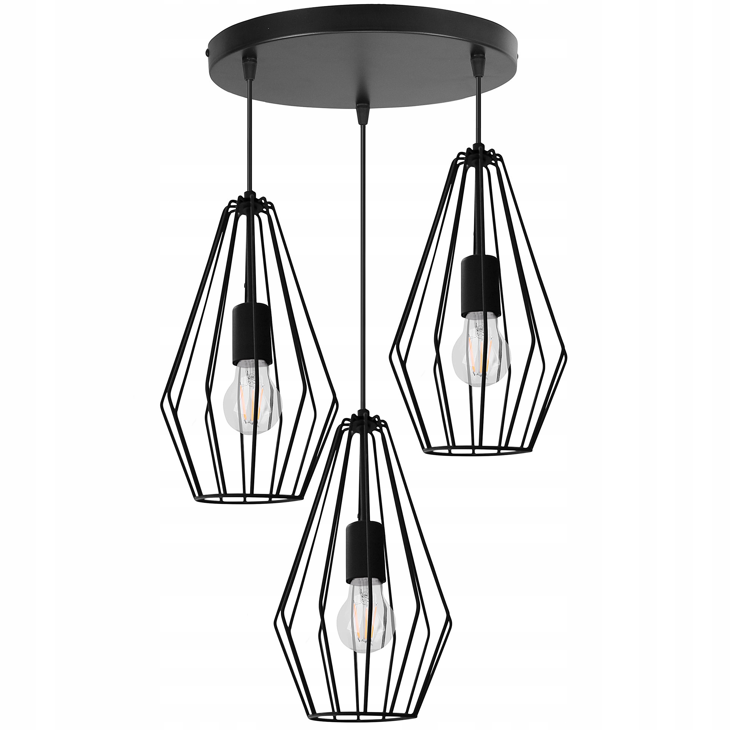 

Lampa Loft Wisząca Z Drutu Sufitowa E27 Led drut