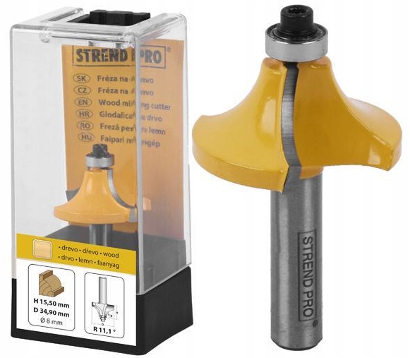 FREZ DO DREWNA ORNAMENTOWY TRZPIEŃ 8mm