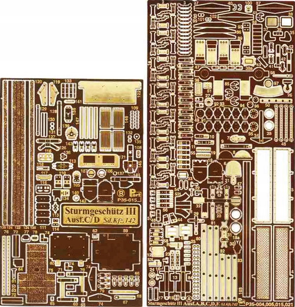 Part P35-015 1/35 Stug III Ausf.C/D (Italeri/Drag)