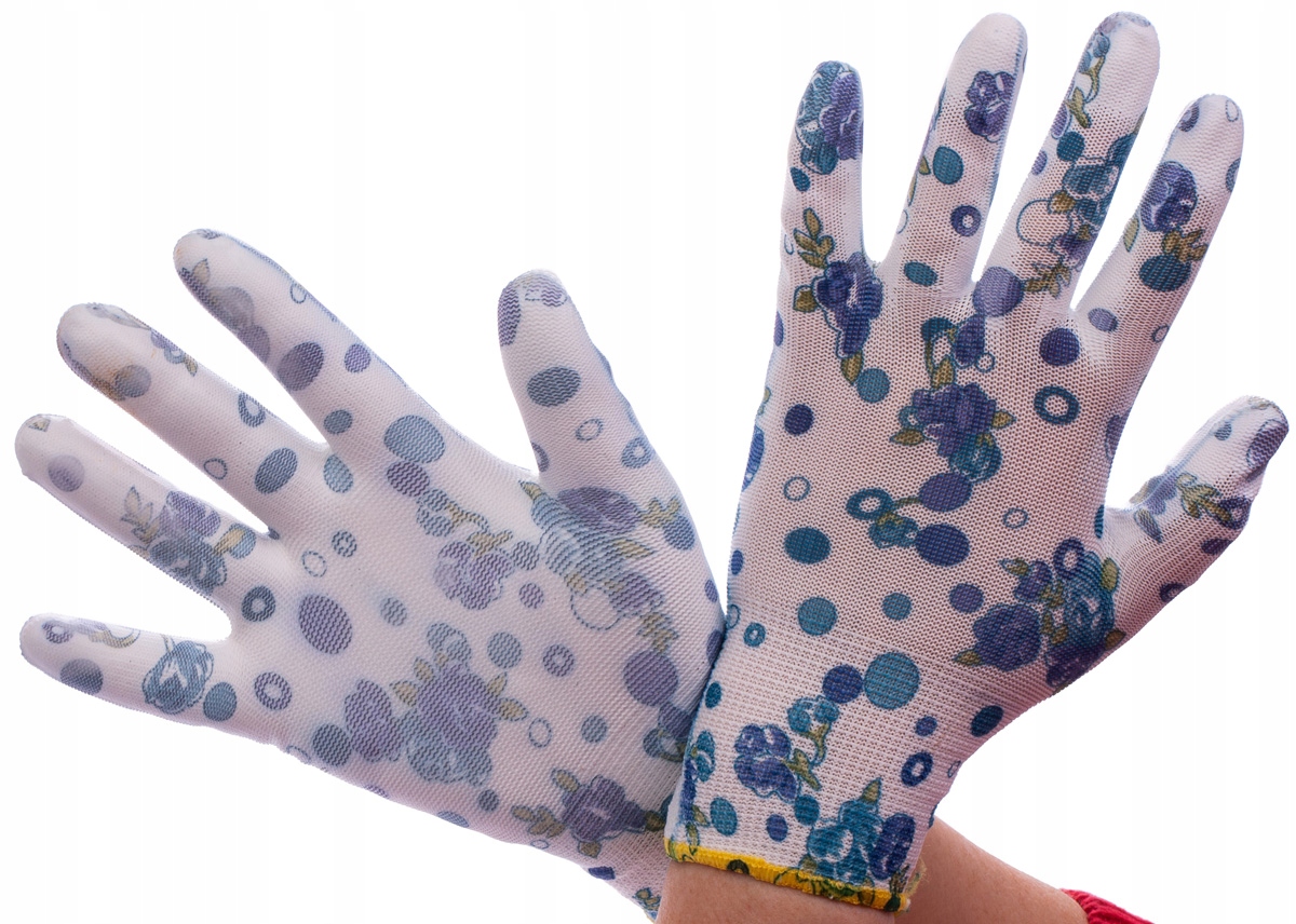 1x RĘKAWICE RĘKAWICZKI ROBOCZE OGRODOWE 9 L