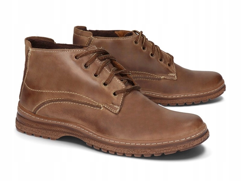 BUTY OCIEPLONE POLSKIE SKÓRA TRAPER 417 CZ 41 Kod producenta 417