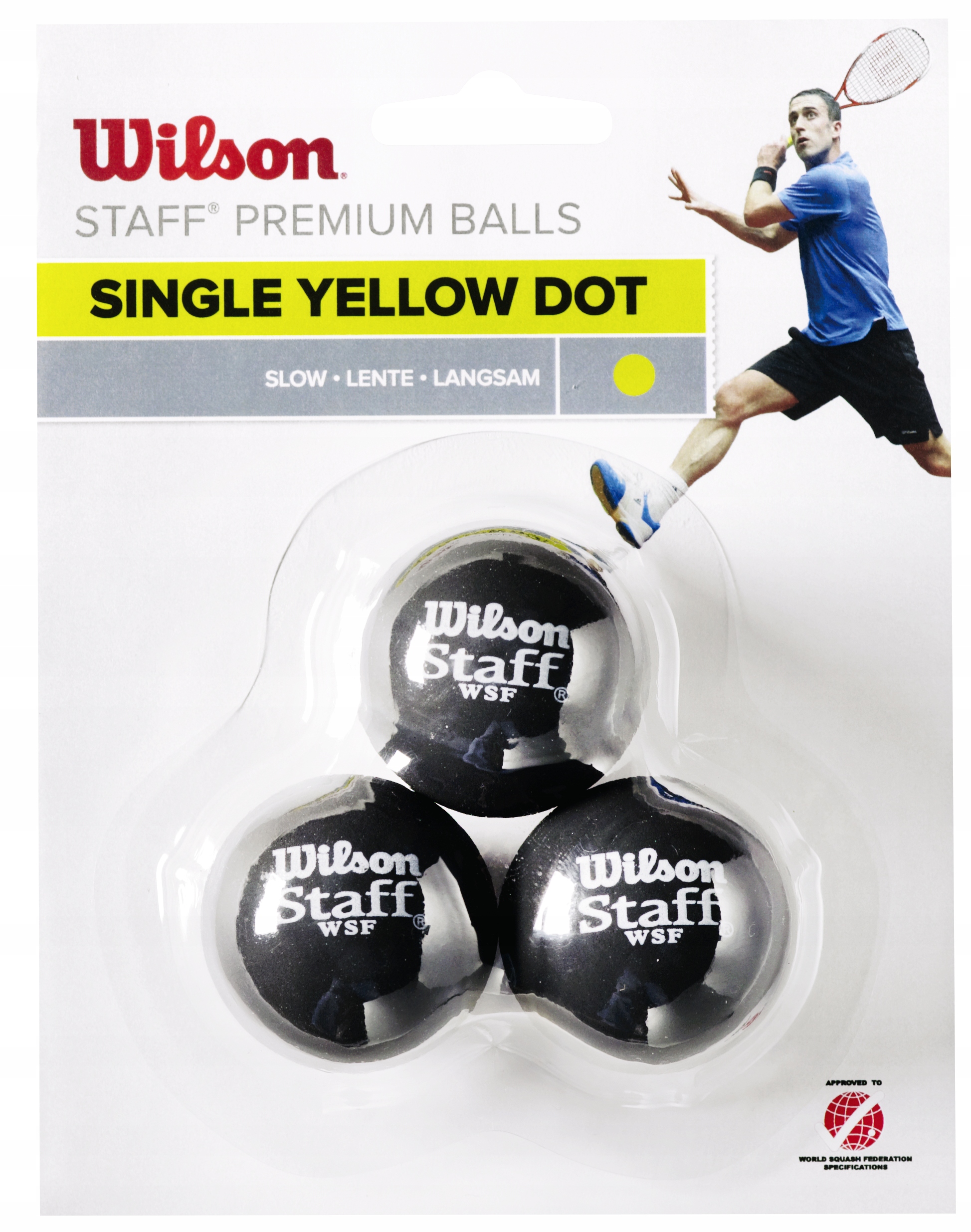 

Piłki Squash Wilson Yellow Dot Premium 3szt
