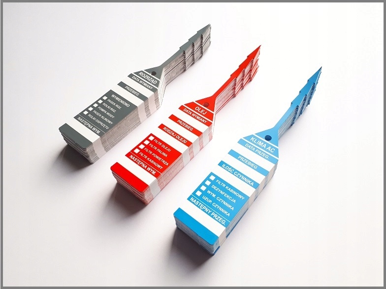 ZAWIESZKI SERWISOWE PRZEGLĄD KLIMATYZACJI 100 szt Kod producenta ZS100K