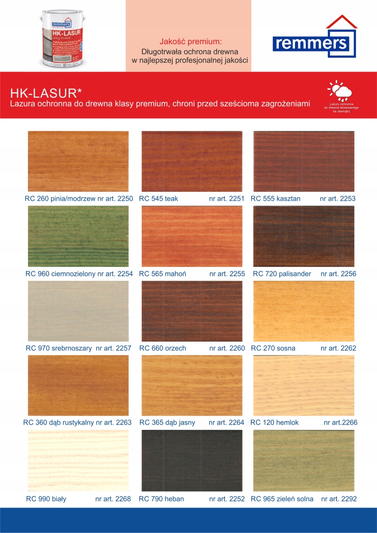 Remmers HK-Lasur do drewna zieleń solna 5 l Pojemność w ofercie 5 l