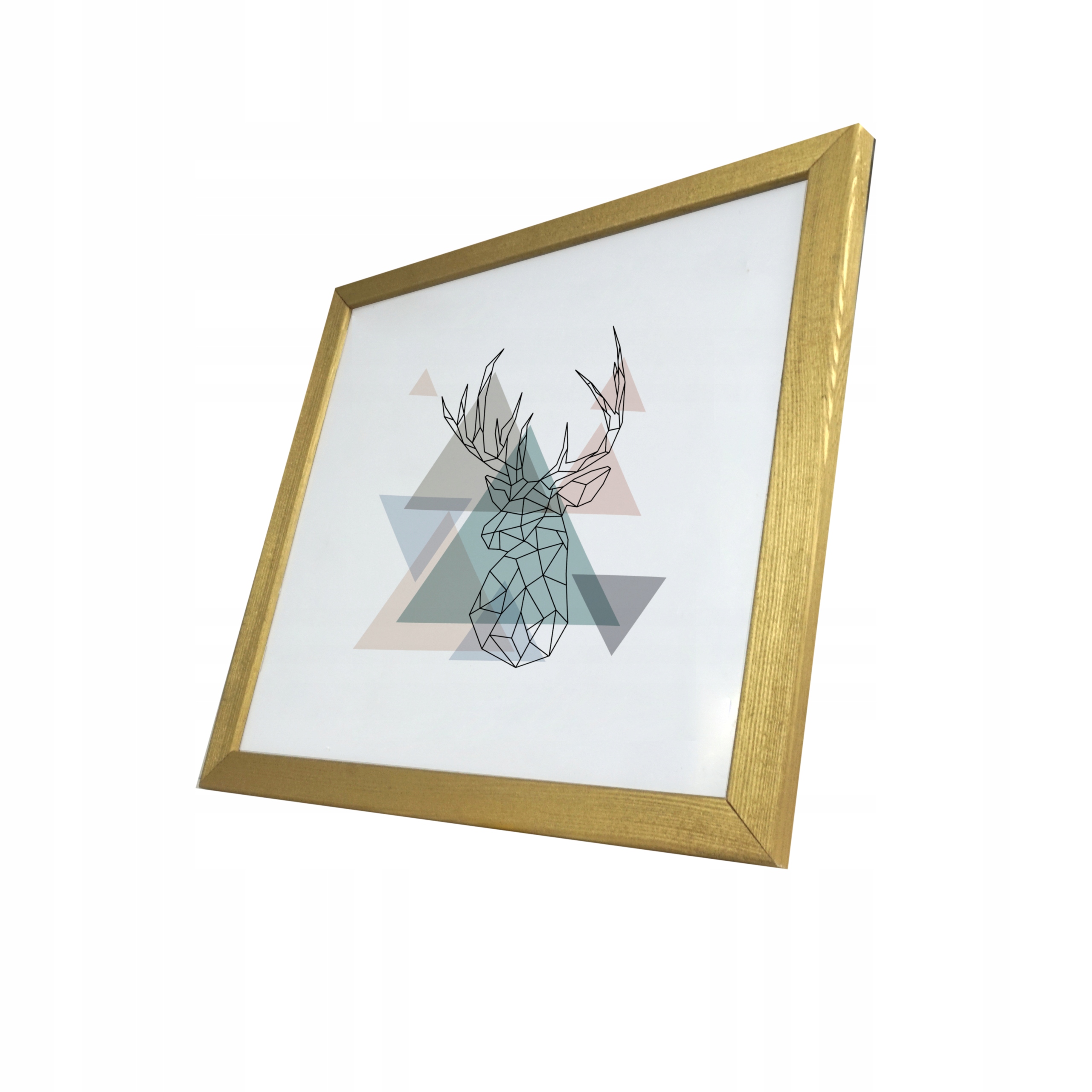 

Foto ramka na zdjęcie Sosna Drewno 40x40 Złoty