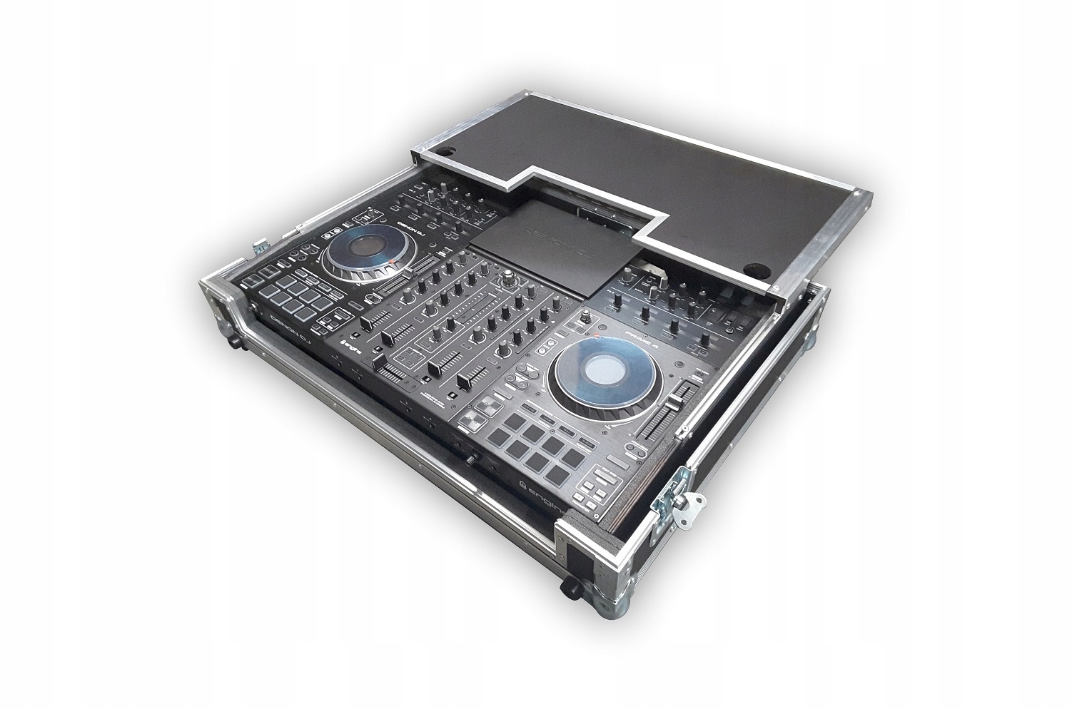 Case na DENON PRIME 4 z półką na laptopa NOWY Kod producenta DP4PLKLA