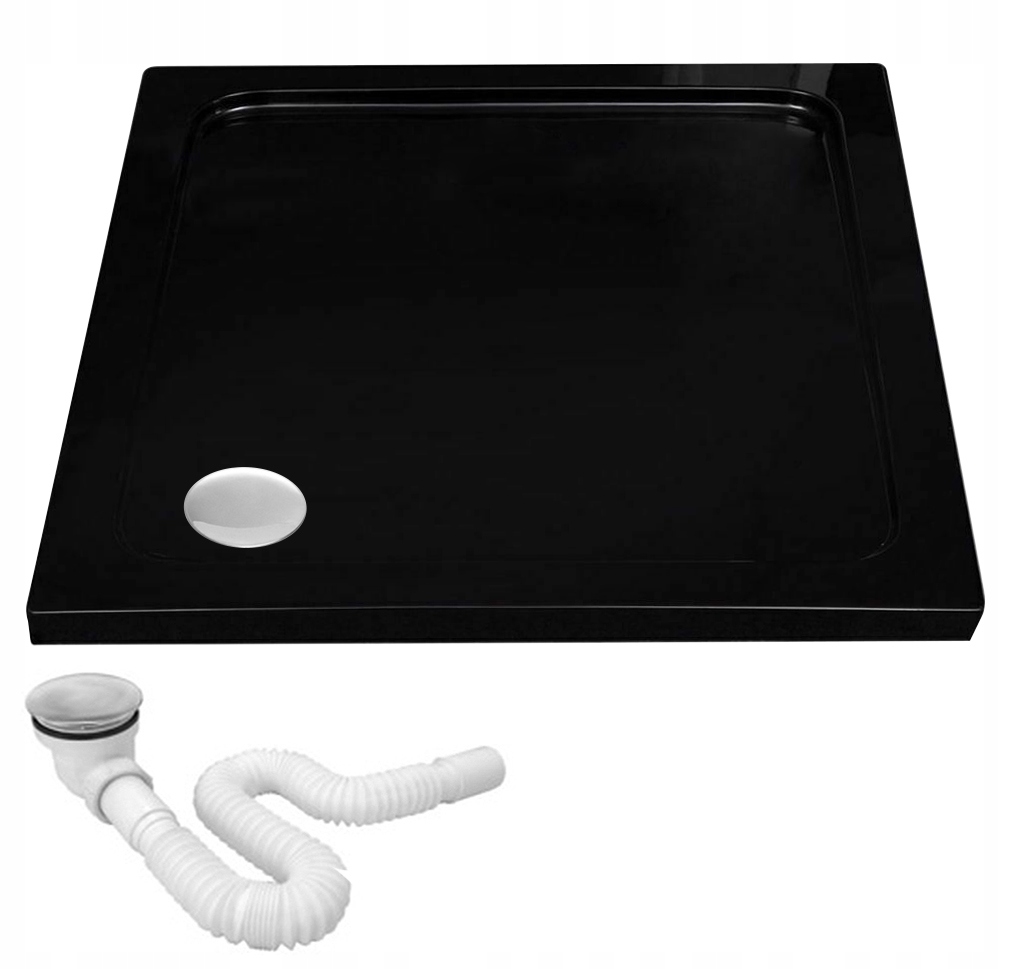 

Brodzik Prysznicowy niski Savoy 90x90x6 Czarny Rea