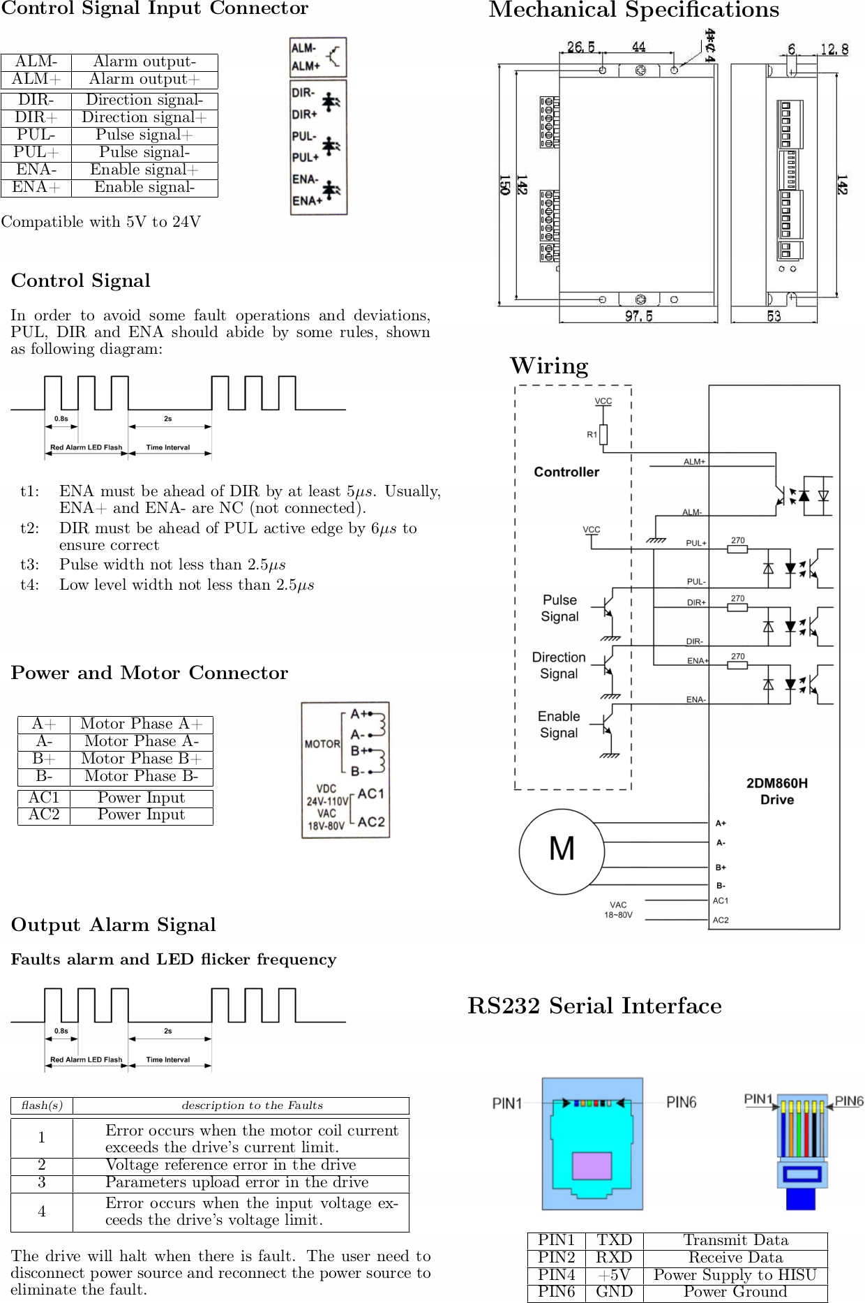Silnik 12.5Nm, sterownik 2DM860H CNC Marka inny