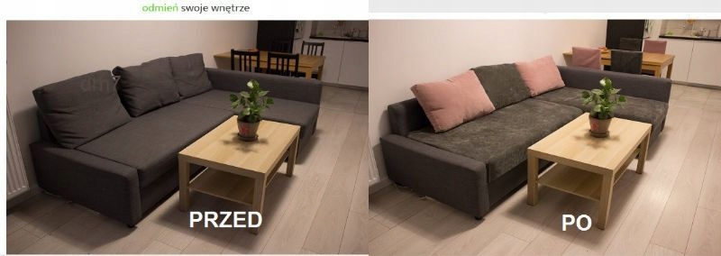 Poszewka pokrowiec na poduszkę 30x65x10 |DRH7 Długość 65 cm