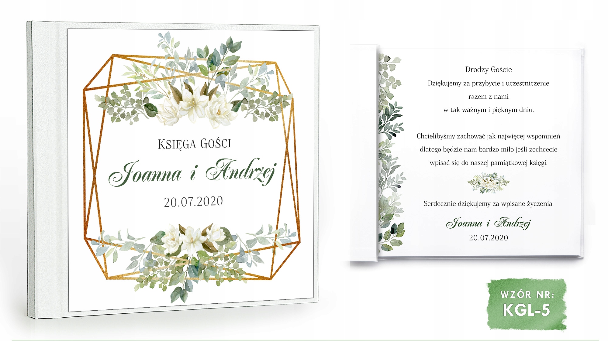 Księga Gości KWIATY AKWARELE / MAGNOLIA 150 stron Płeć uniseks