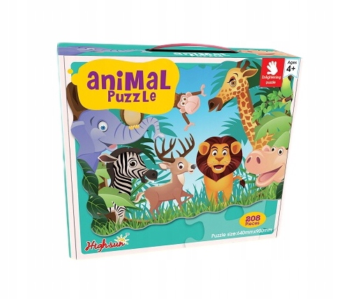 DUŻE PUZZLE DLA DZIECI DZIKIE ZWIERZĘTA MADAGASKAR Nazwa Puzzle