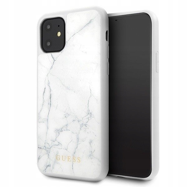 Bílé Pouzdro Guess Marble Case Pro Iphone 11 Pro Max