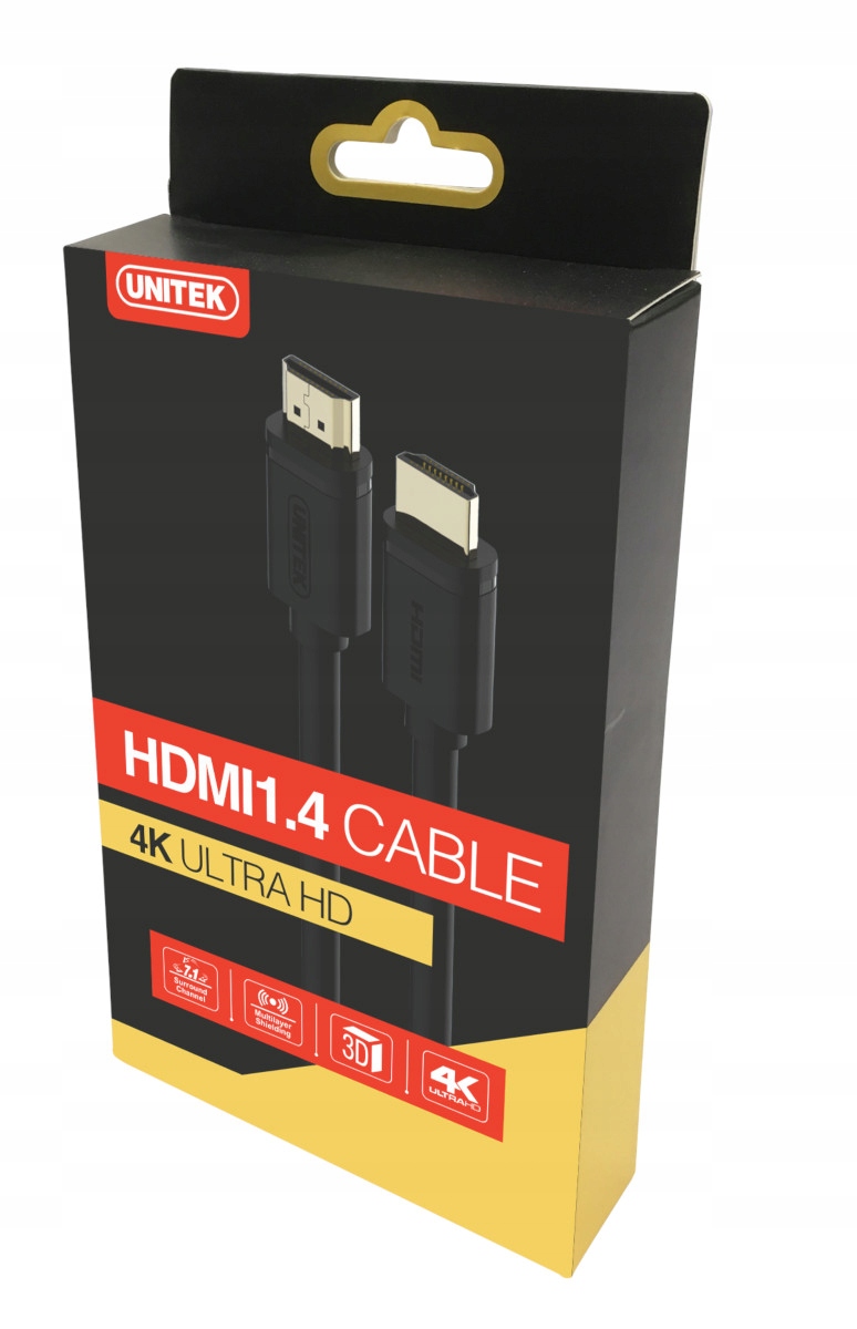Unitek Y-C137M Kabel HDMI v2.0 1,5m Długość kabla 1.5 m