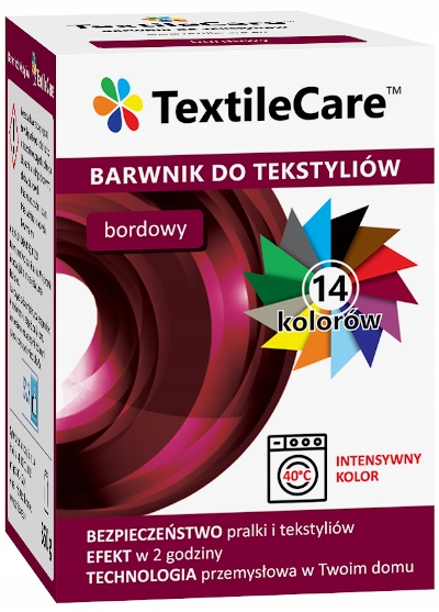 

TextileCare Barwnik Farba 600g Ubrań Bordowy
