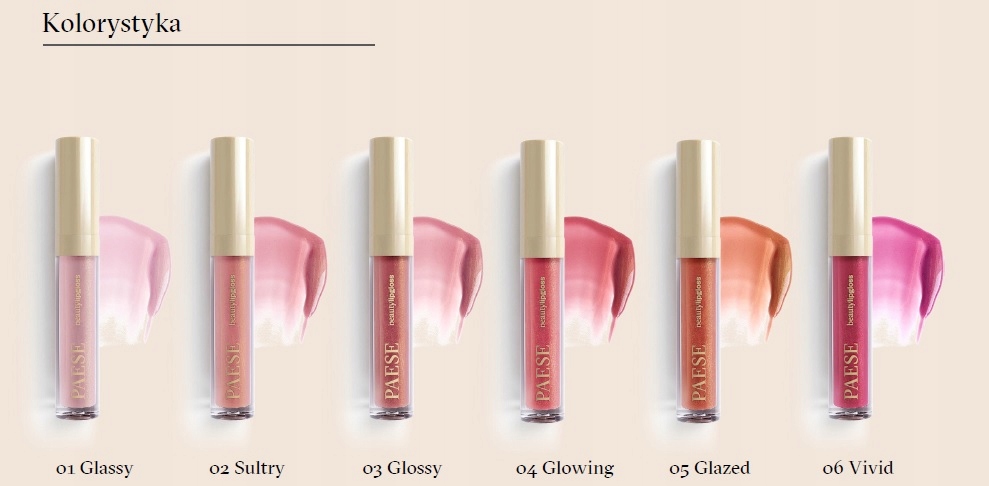 PAESE Błyszczyk Beauty Lipgloss 05 Glazed 3,4 ml Marka Paese