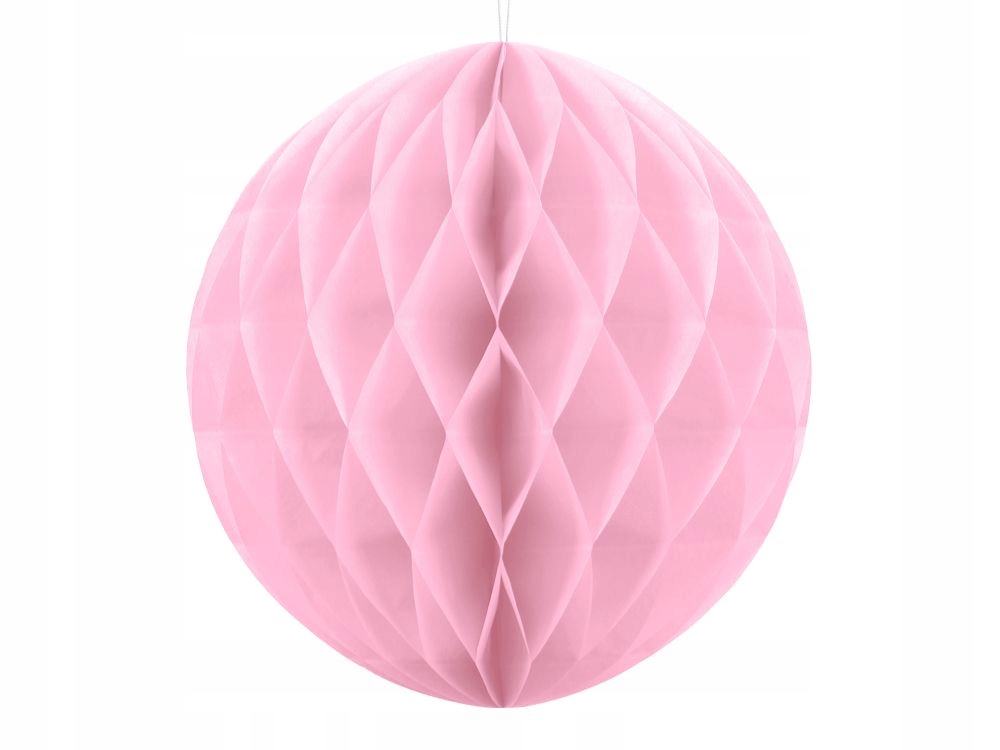 

Kula Bibułowa jasnoróżowa duża XL 40cm Na Wesele