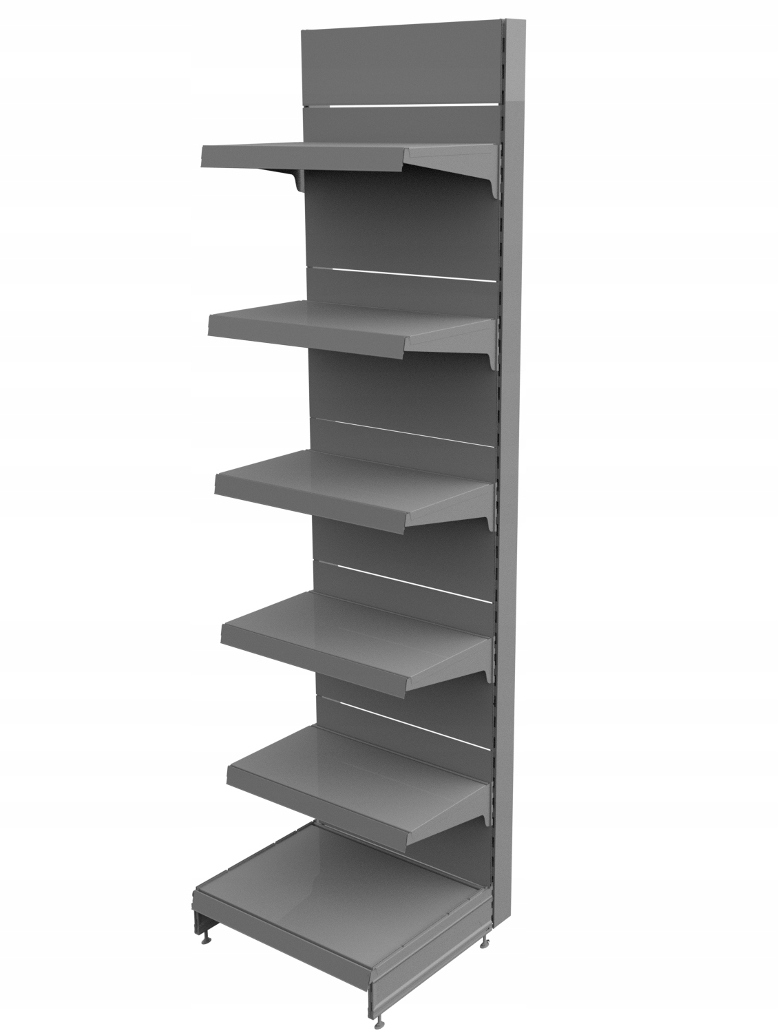 REGAŁ SKLEPOWY MAGO metalowy ścienny 230/60/45