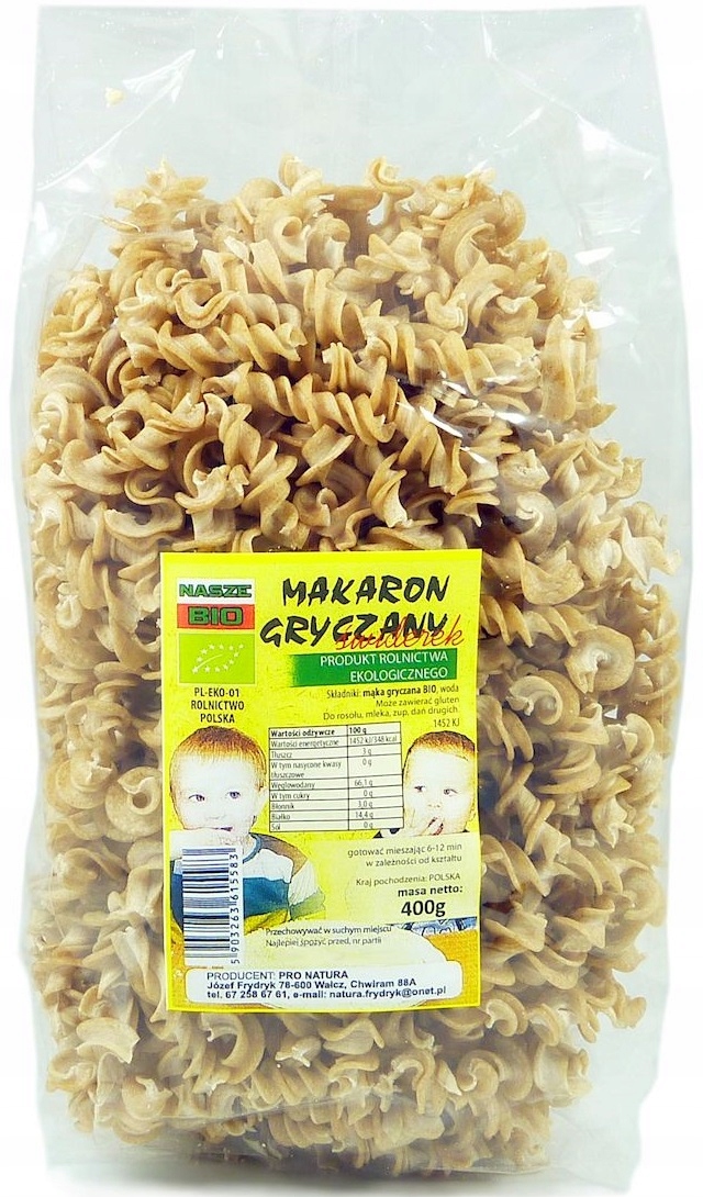 4X Pro Natura Těstoviny pohankové vřeteno Bio 400 g