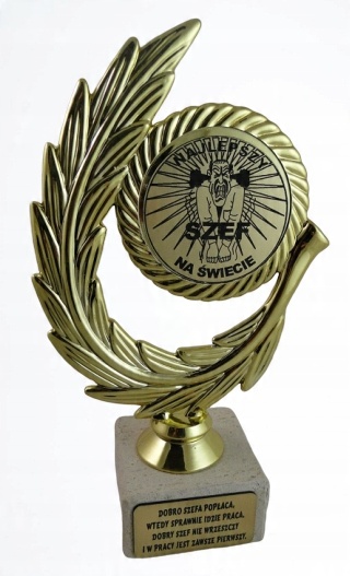 

statuetka Najlepszy Szef na Świecie szefa