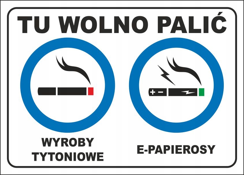 

Tu Wolno Palić Tabliczka 21x15 cm