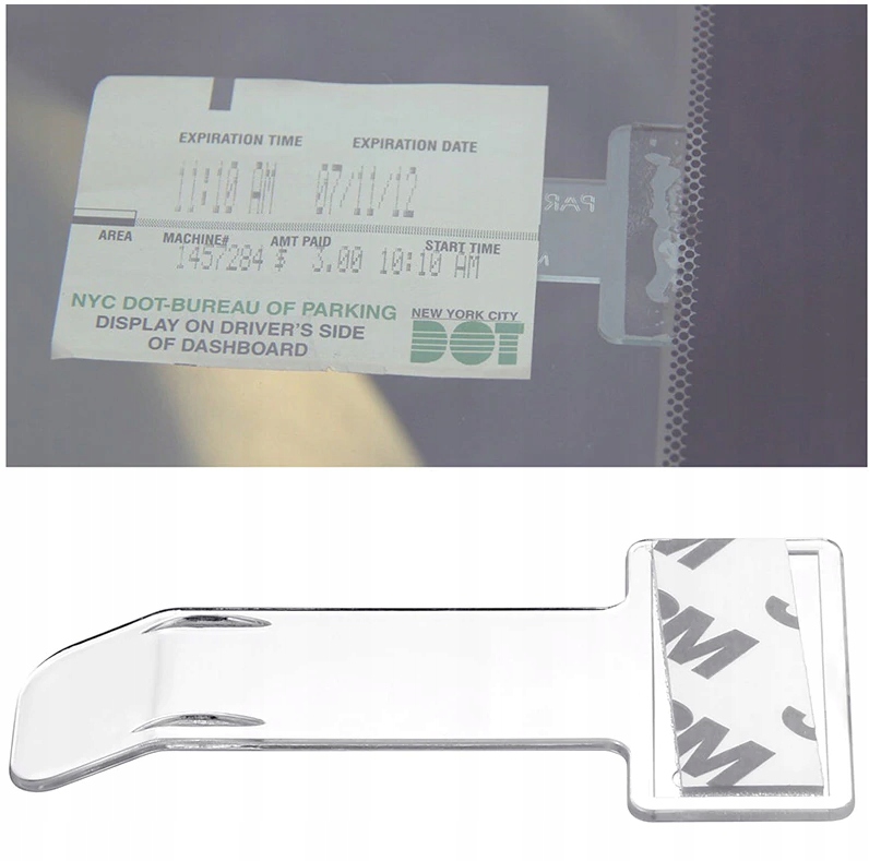 UCHWYT KLIPS SAMOCHODOWY NA BILET PARKINGOWY LEGITYMACJĘ SZYBĘ Kod producenta inny