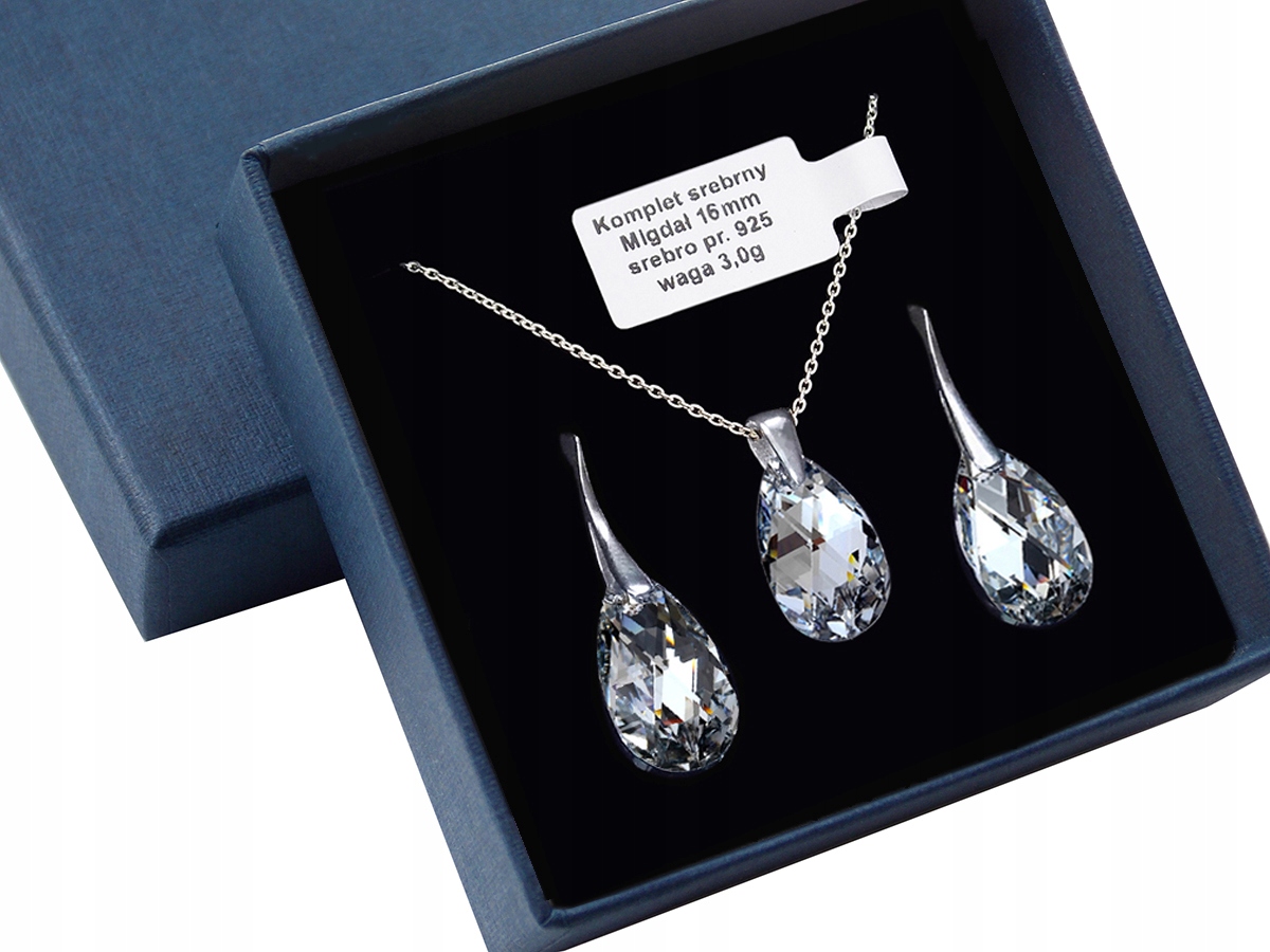 

Komplet Biżuterii Z Kryształami Swarovski M16mm