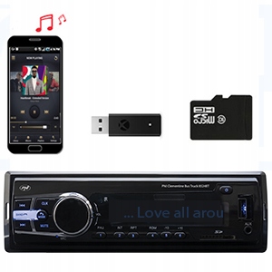 RADIO SAMOCHODOWE 24V MP3 BLUETOOTH DO CIĘŻARÓWKI Rodzaje odtwarzanych nośników karta SD USB