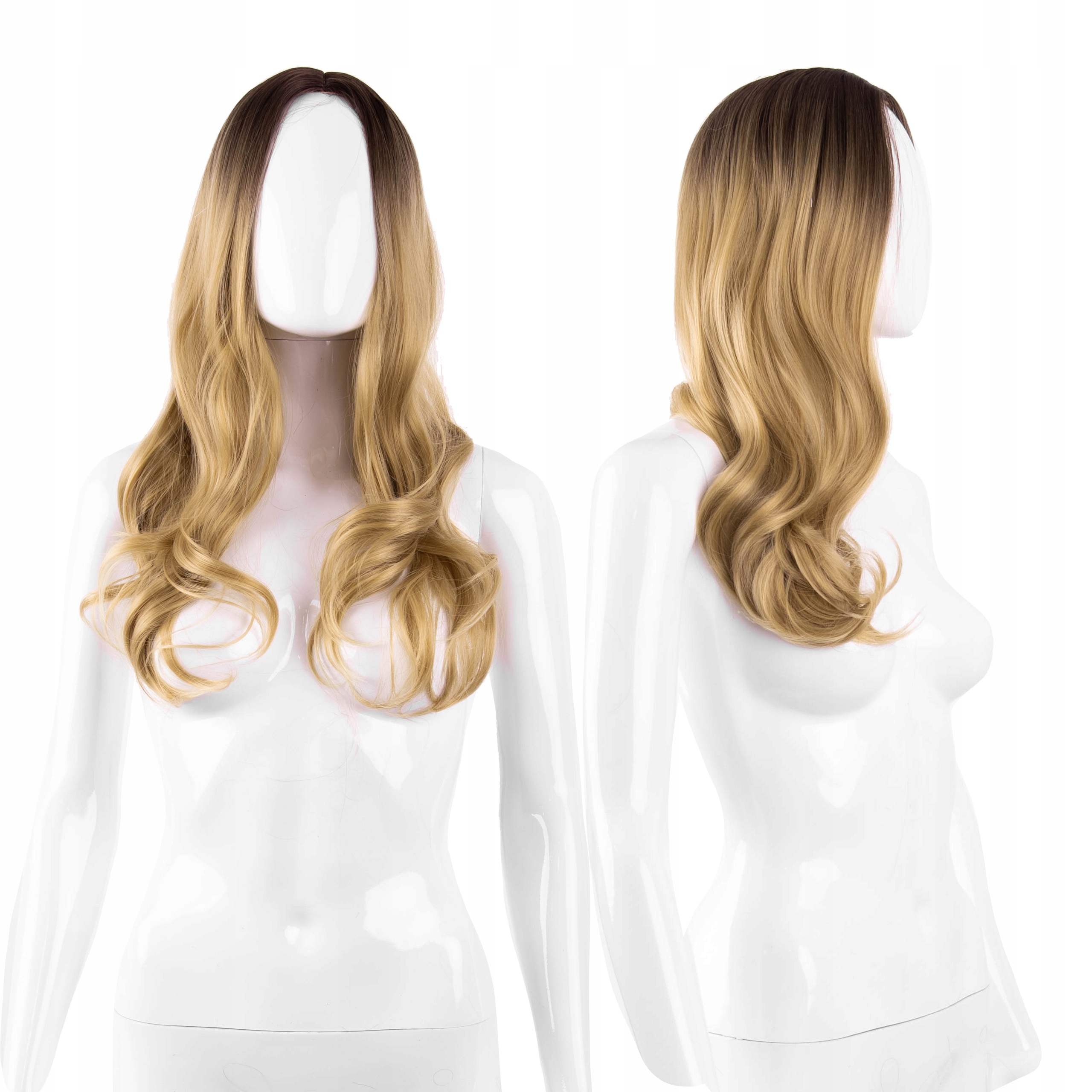

Peruka Ombre Blond Fale 70 cm Długie Włosy