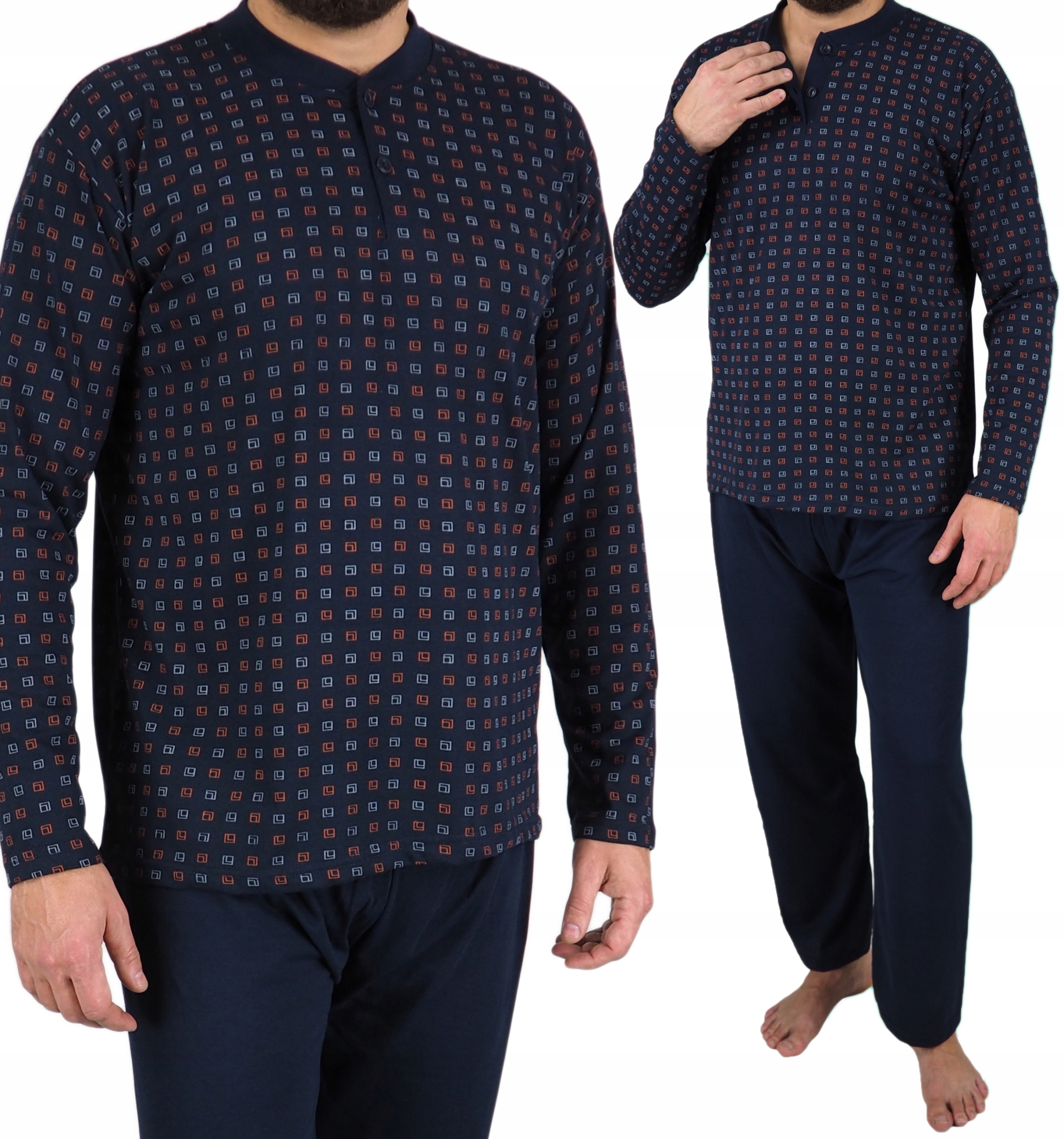 

Piżama męska XXL New prezent Bawełna dł.rękaw 2XL