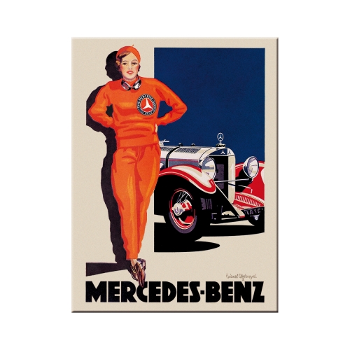 

Magnes Mercedes-benz Retro na lodówkę metal 6x8cm
