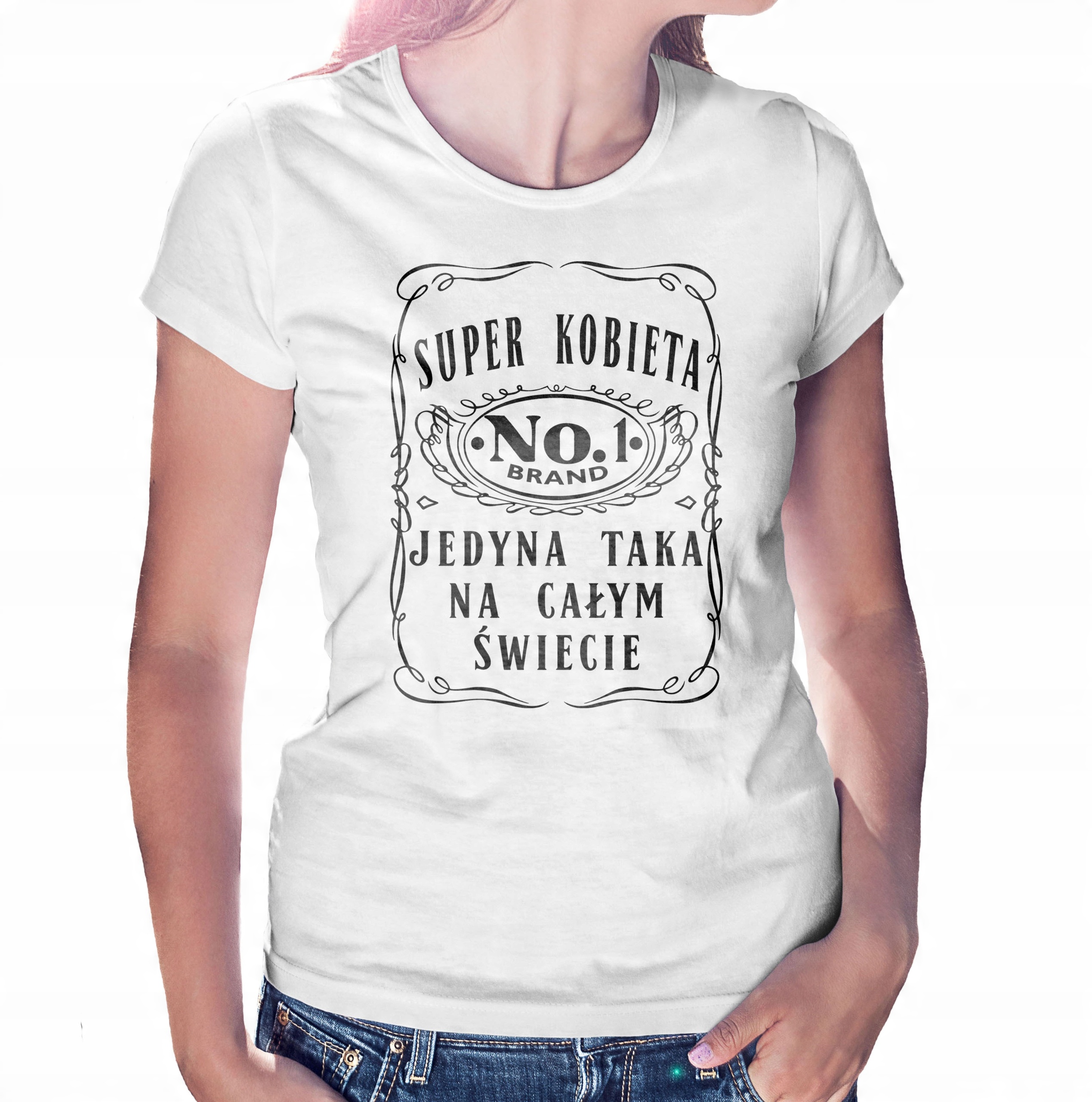 

koszulka biała Super Kobieta No. 1 r. XXL