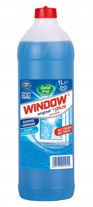 

Płyn do mycia szyb i luster Window Plus zapas 1L