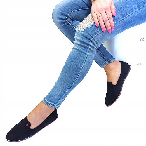 

Półbuty balerinki eco zamsz Vices KBU181
