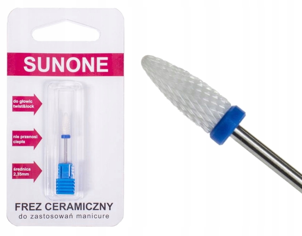 SUNONE FREZ CERAMICZNY STOŻEK DO ŻELU HYBRYD!!!