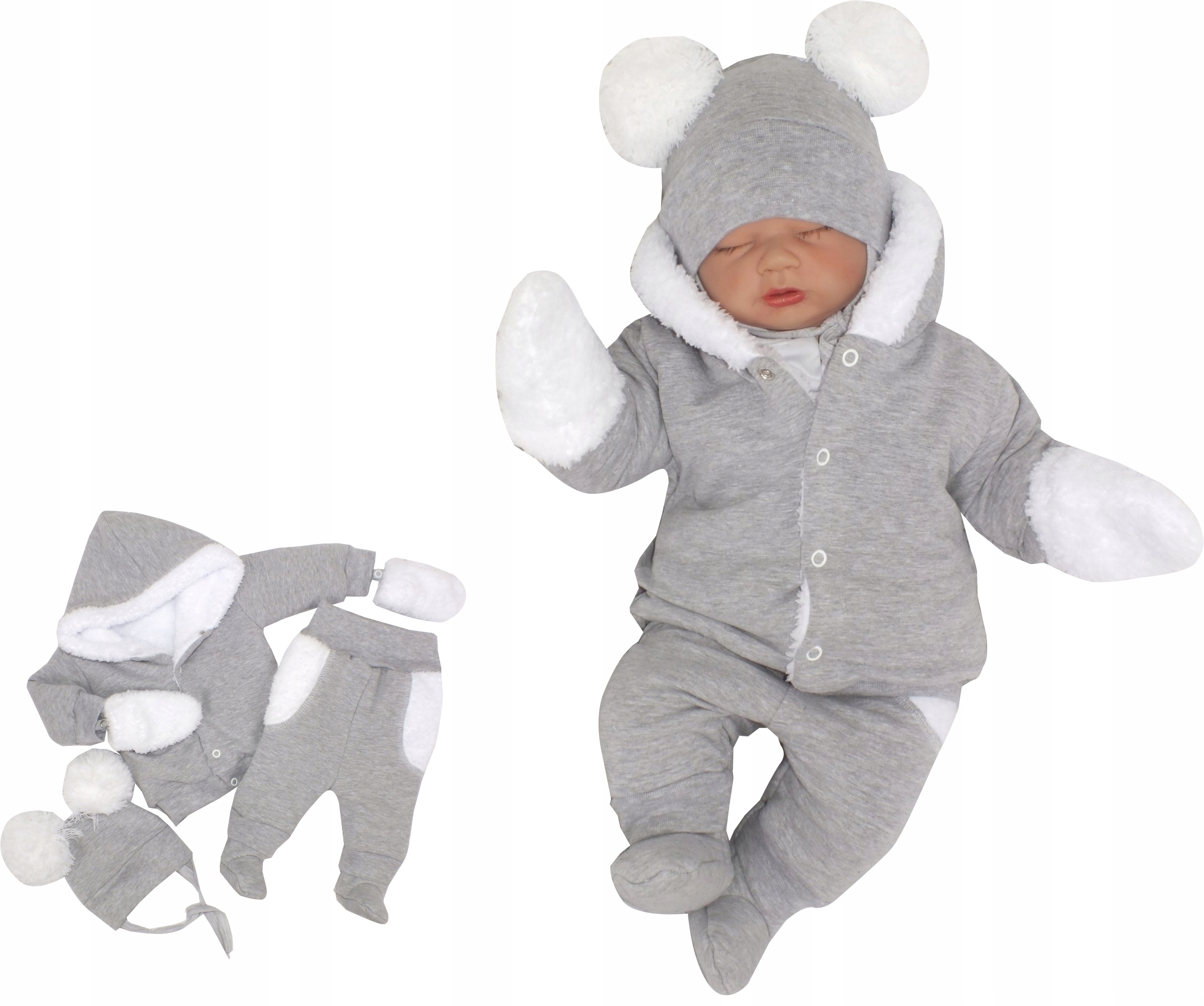 Теплый безрукавка и комбинезон-комплект 4częściowy 68