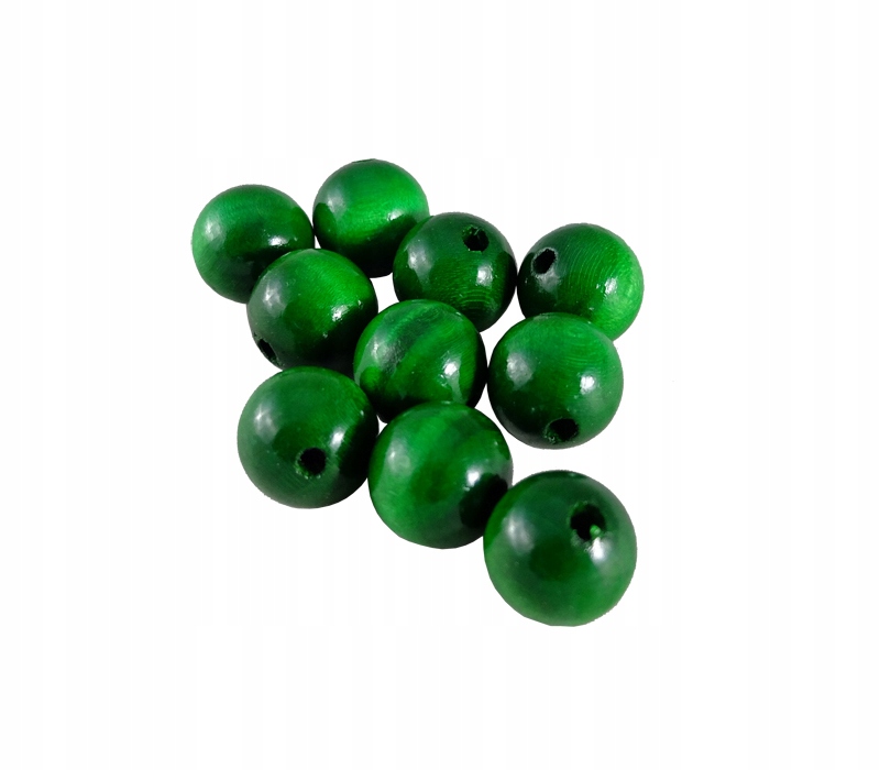 

Kulki Korale drewniane lakierowane Zielone 20mm