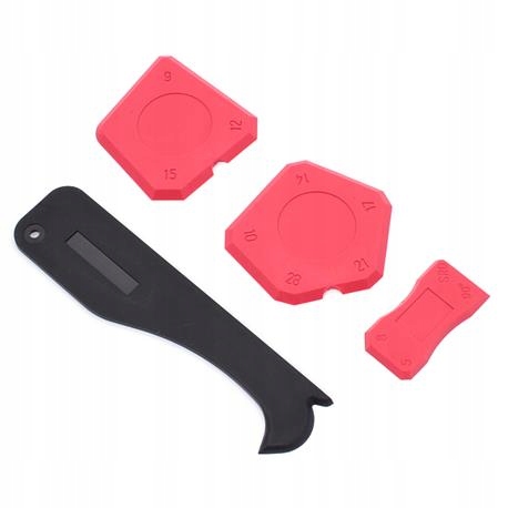 SZPACHLA SZPACHELKA DO SILIKONU 4 SZT ŁOPATKI FUG