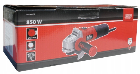 850W 125MM MODECO MN-93-037 УГЛОВАЯ ШЛИФОВАЛЬНАЯ МАШИНА