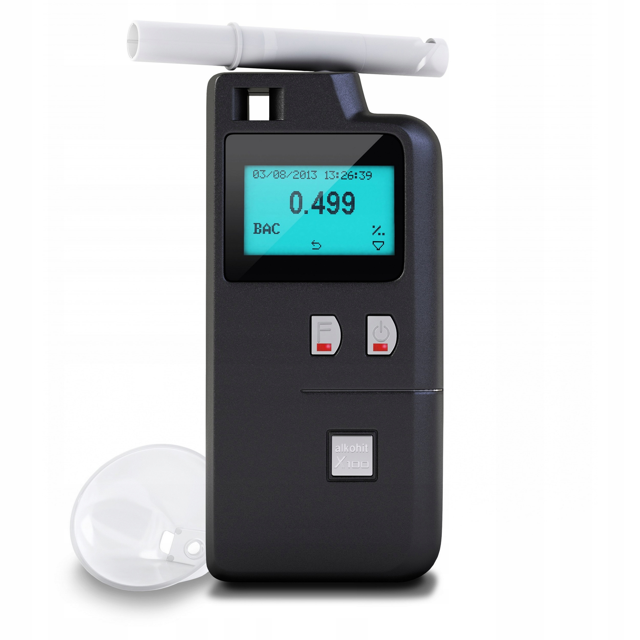 Alkohit X100 BEZUSTNIKOWY ATEST WALIZKA ALU ALARM Model x100