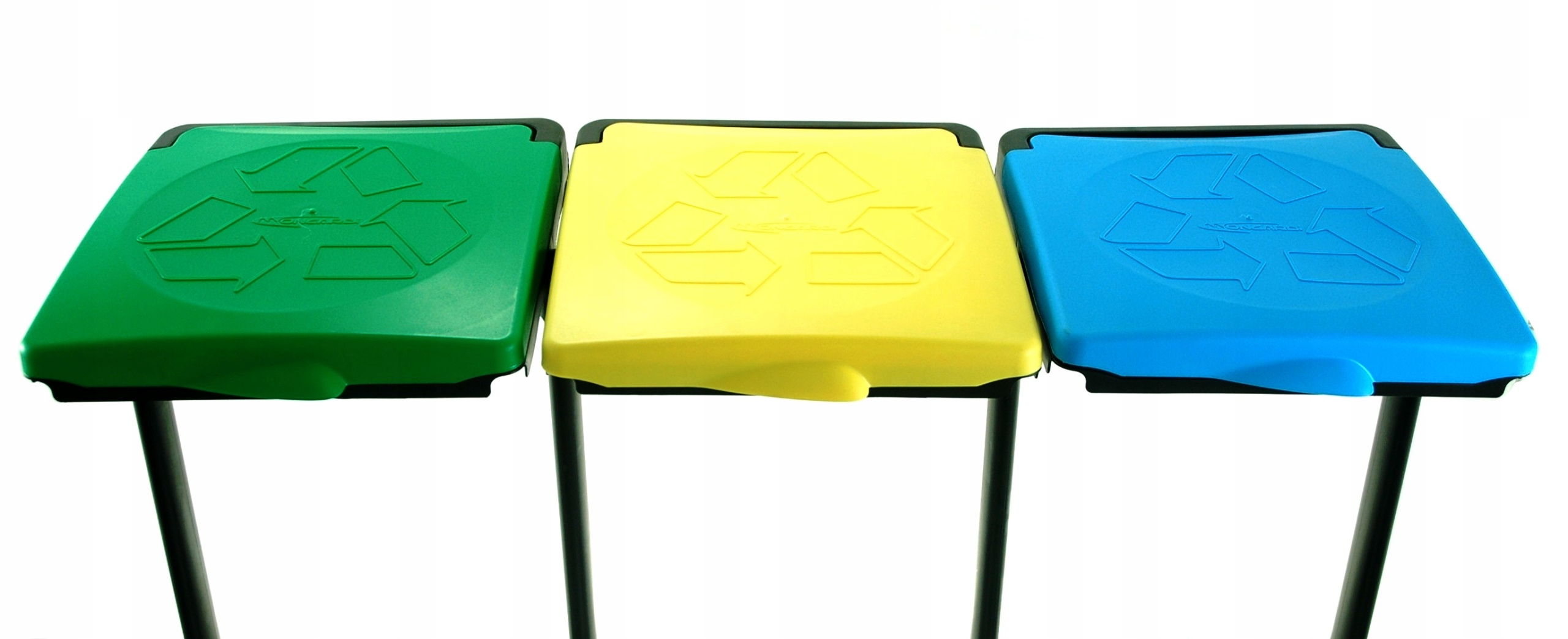 STOJAK KOSZ Segregacji ŚMIECI Odpadów 3 STANOWISKA Kod producenta 2094