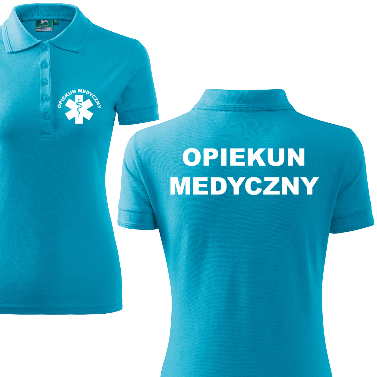

koszulka polo damska Opiekun Medyczny r. S