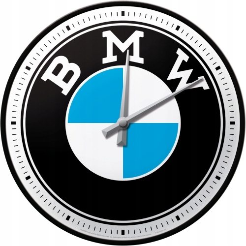 Zegar BMW LOGO scienny prezent metal szklo