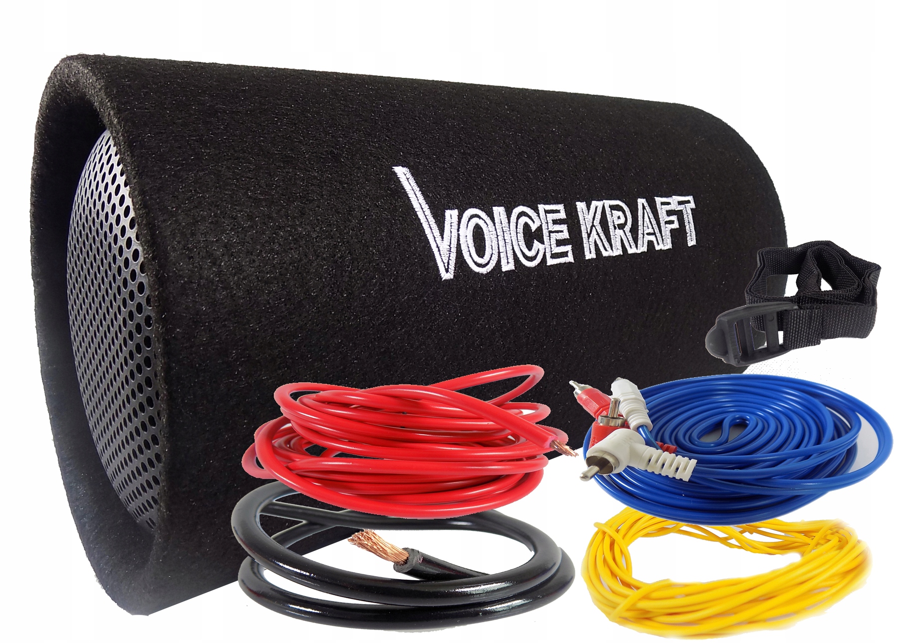 Tuba Basowa Aktywna Subwoofer Skrzynia Kable