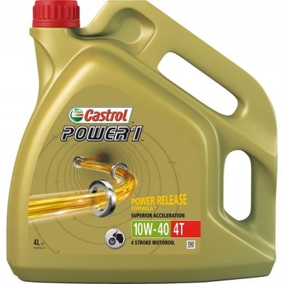 МАСЛО CASTROL POWER1 GPS 10W40 4T 4L НАПІВСИНТЕТИКА