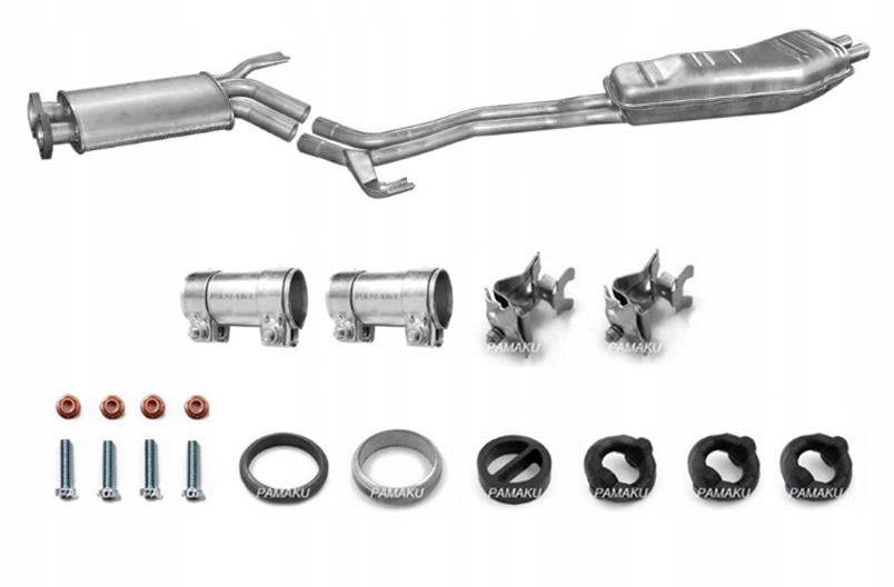 BMW E34 530i 535i 540i глушители средний конец