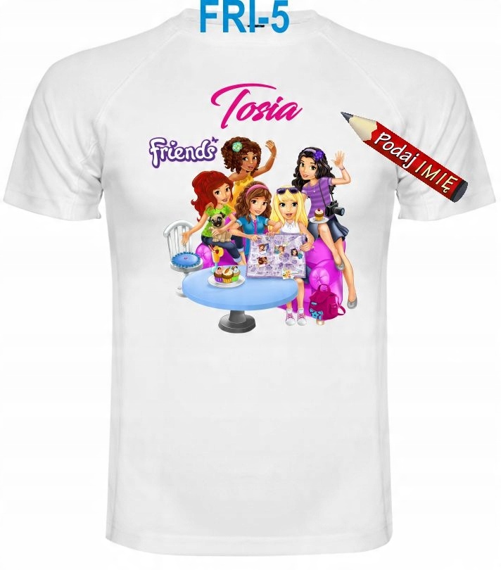 

Koszulka Lego Friends imię dziecka 140 cm T-shirt