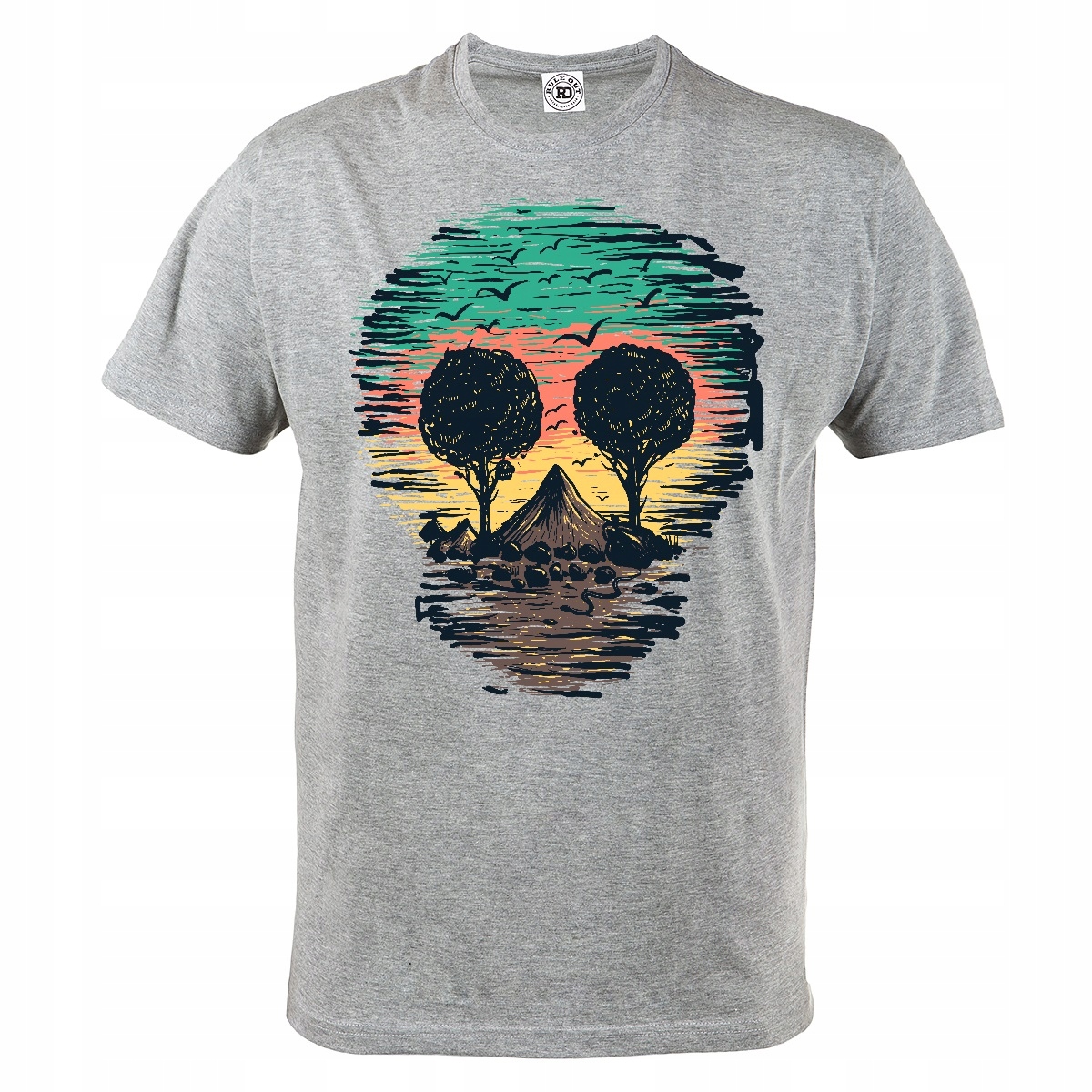 

Koszulka Męska Casual Czaszka Skull Mountains 29GR