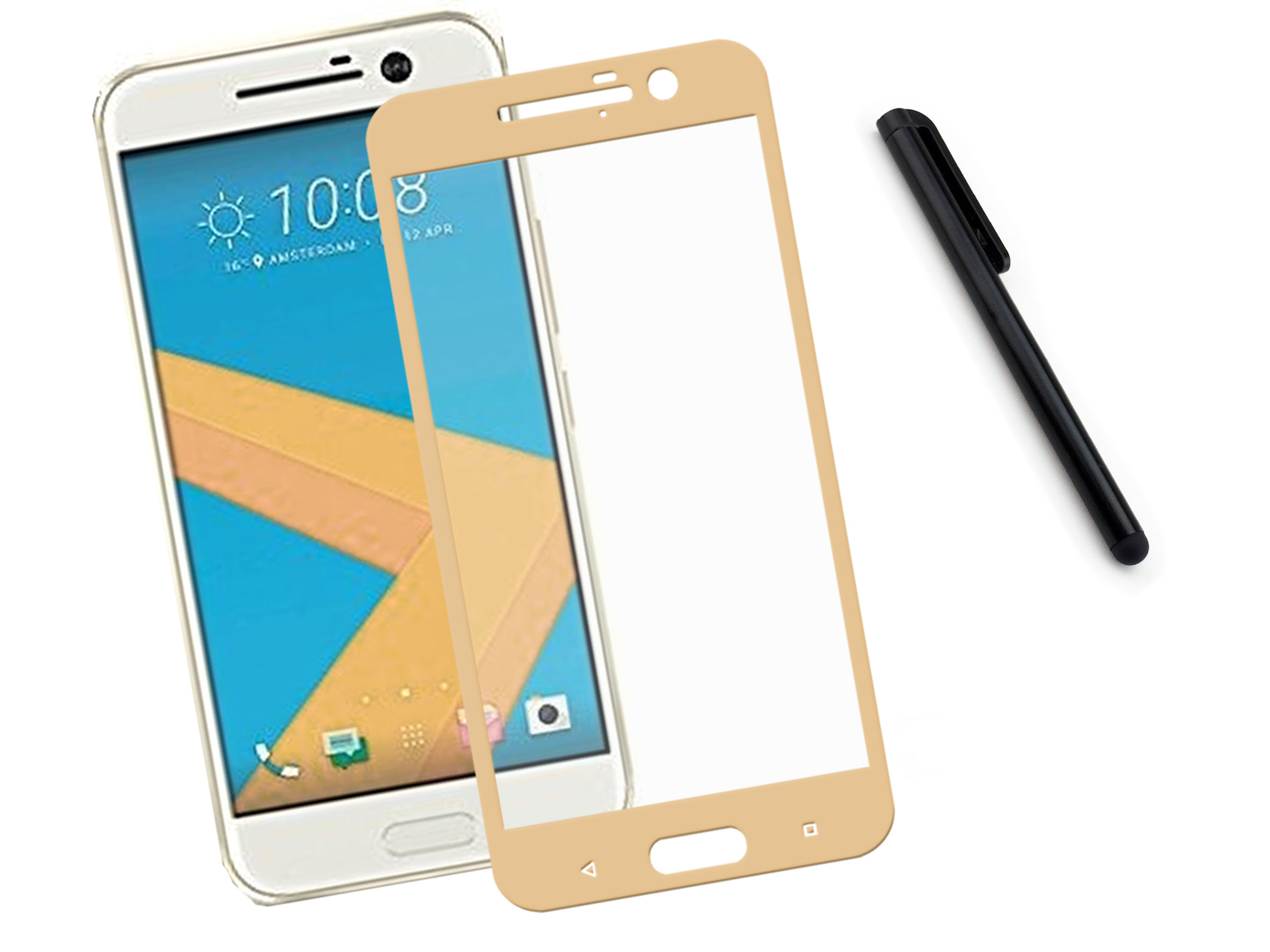 

Szkło hartowane 3D 9H do telefonu Htc M10 Złote