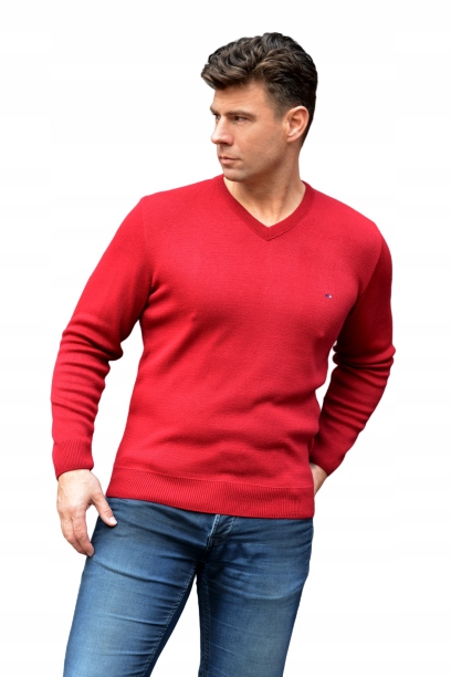 

Sweter męski klasyczny w serek r.XL