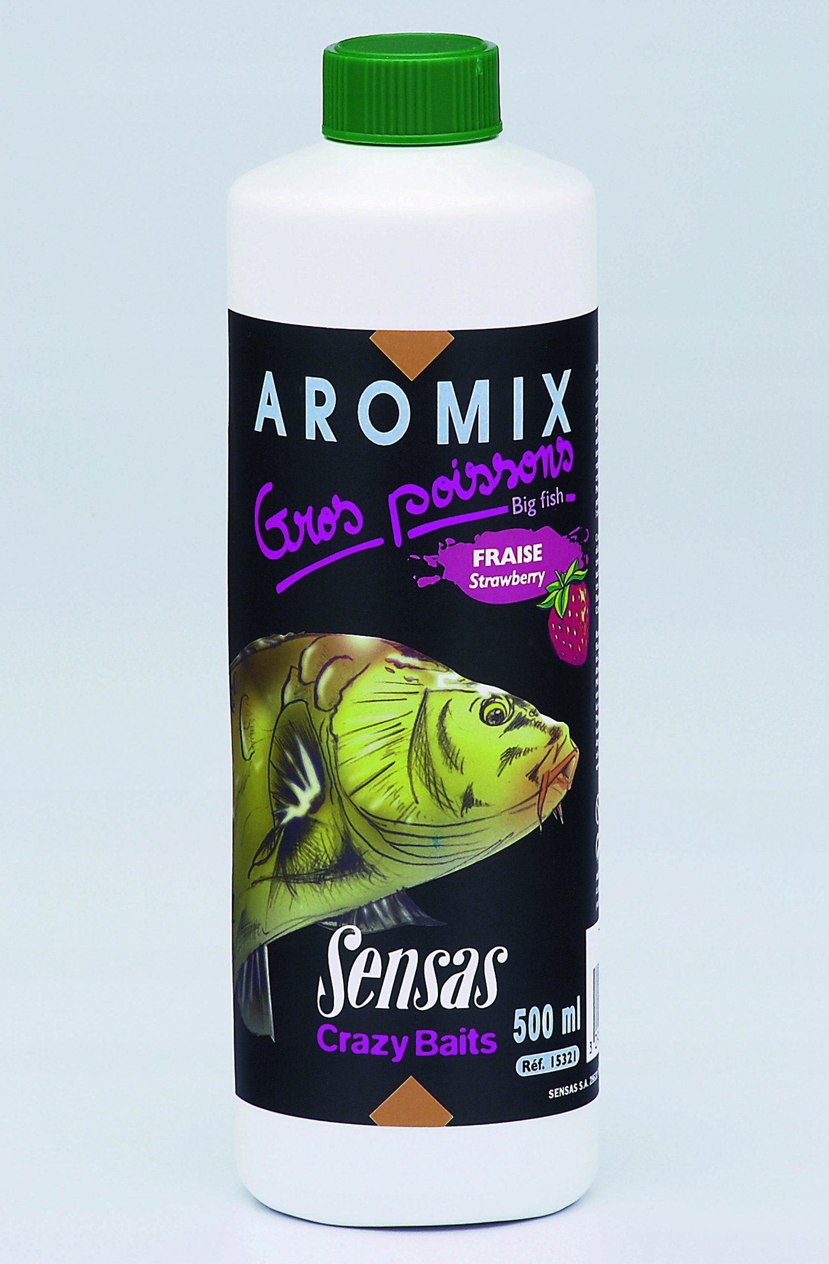 Aromix Sensas Gros Poissons Fraise Truskawka 500ml